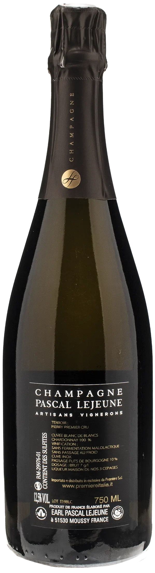 Pascal Lejeune Champagne 1er Cru Blanc de Blancs Cuvee Anaphore Brut