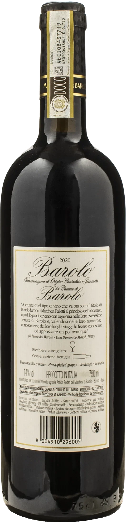 Marchesi di Barolo Barolo del Comune di Barolo 2020