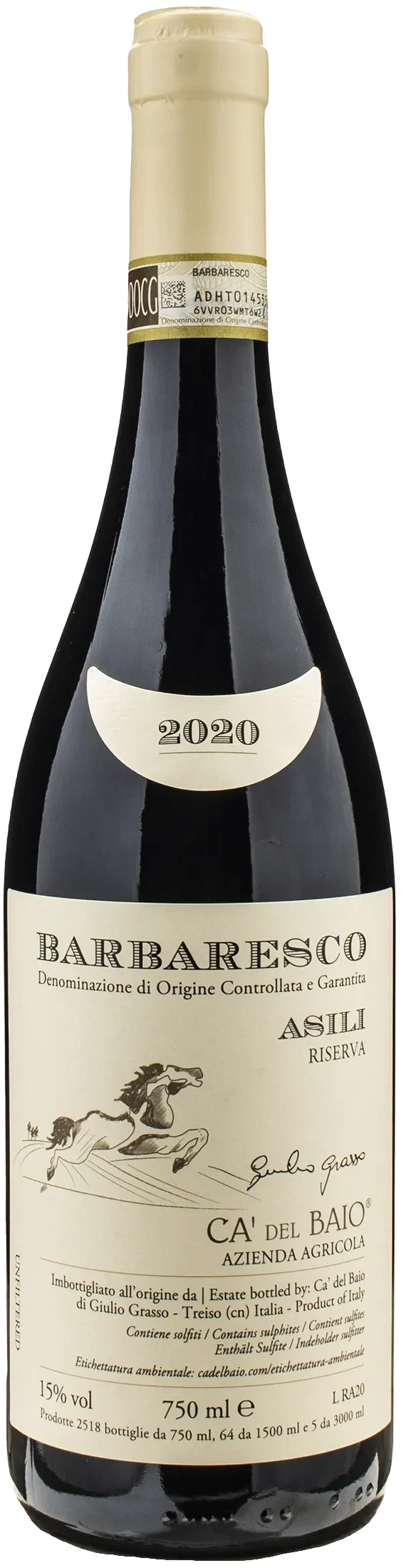 Ca del Baio Barbaresco Asili Riserva 2020