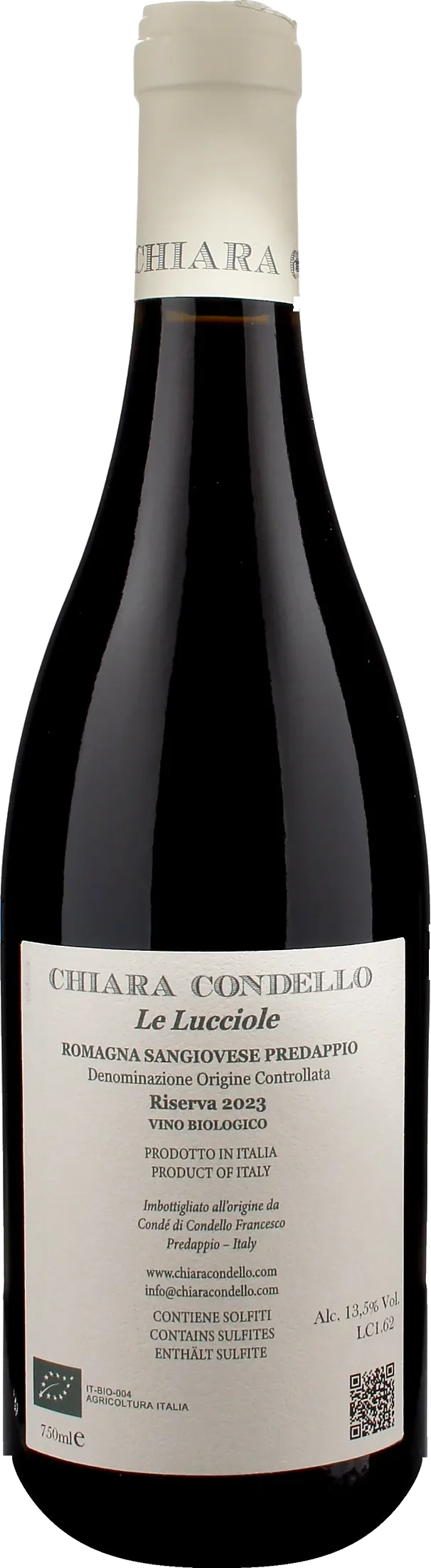 Chiara Condello Le Lucciole Sangiovese Riserva 2023
