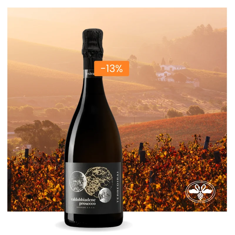 Terre di Rai, Valdobbiadene Prosecco Superiore Millesimato Extra Dry NV