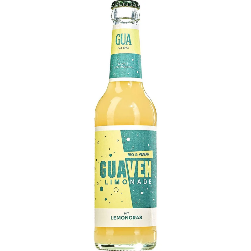 GUA Guave-Lemongras Limo BIO & VEGAN 24x 0,33 Liter (MEHRWEG)