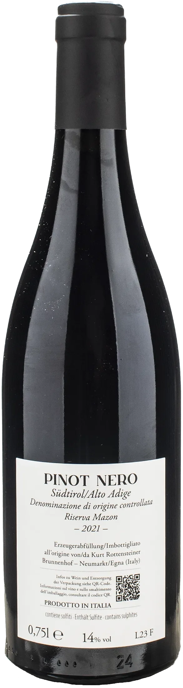 Brunnenhof Blauburgunder Pinot Nero Riserva Mazon 2021