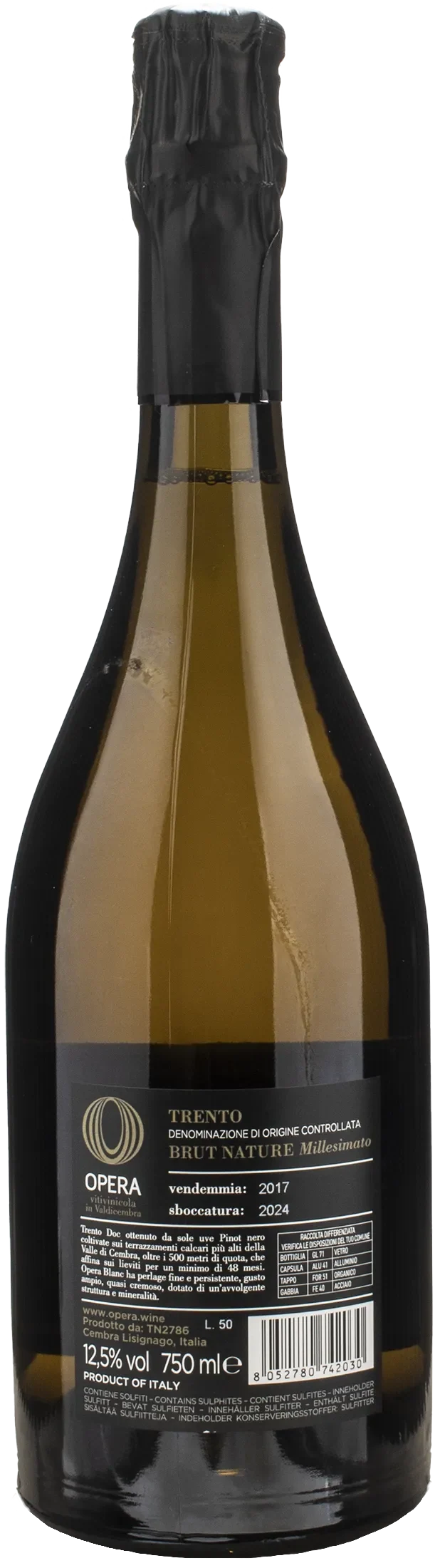 Opera Trento Blanc Brut Nature 2017
