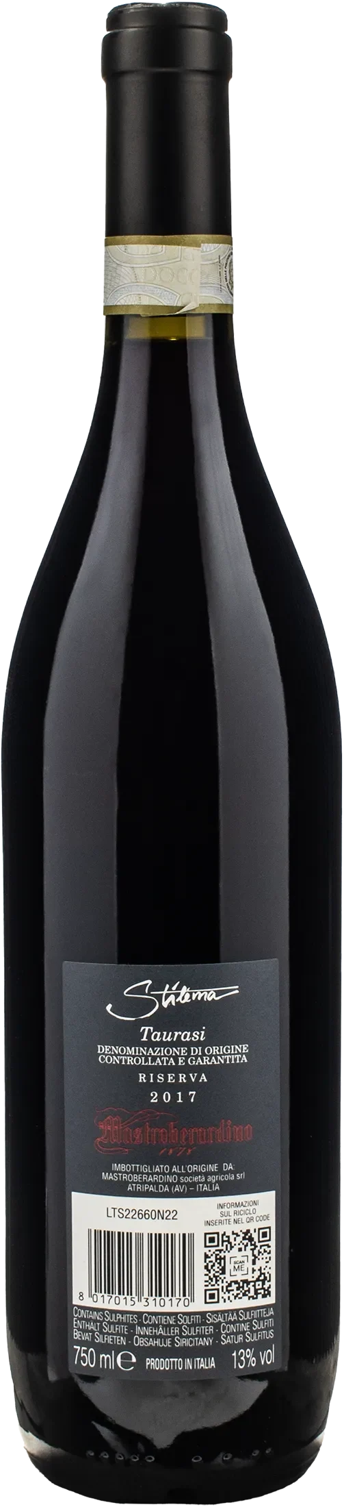 Mastroberardino Taurasi Stilema Riserva 2017