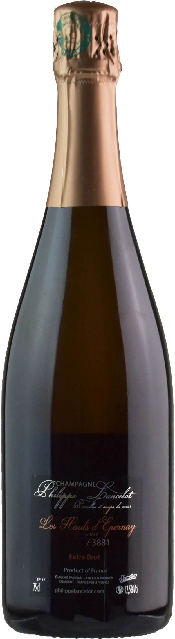 Philippe Lancelot Champagne Les Hauts d'Epernay Extra Brut 2017