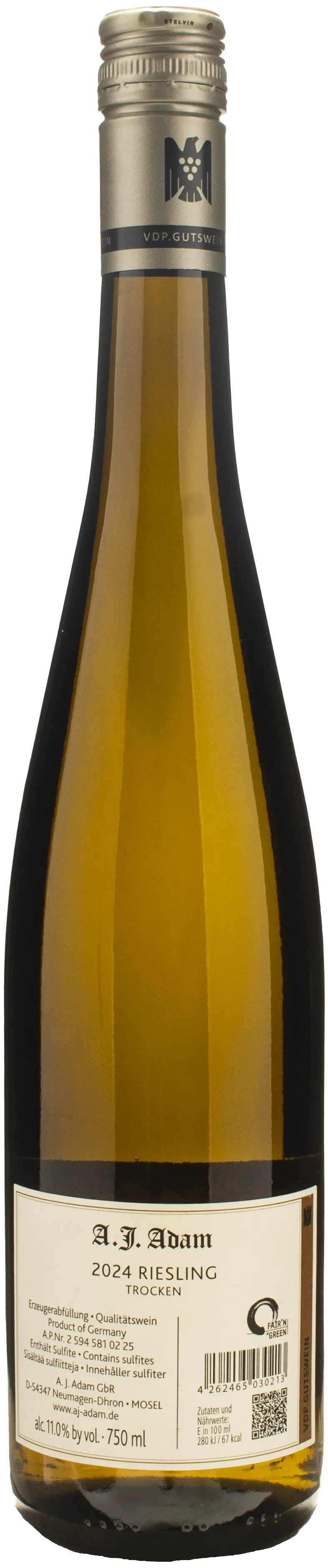 A.J. Adam Riesling Trocken 2024