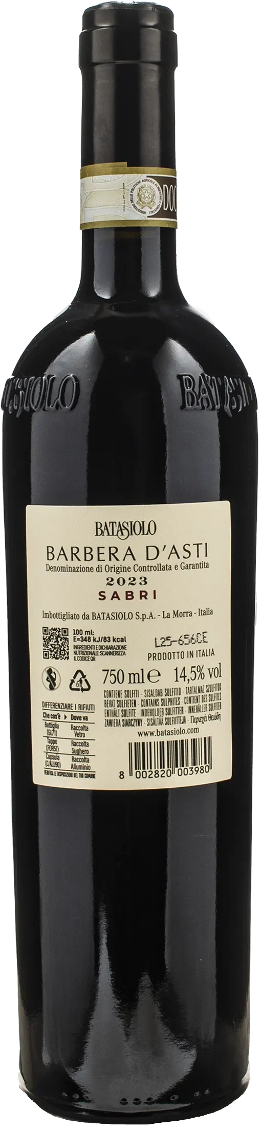 Batasiolo Barbera d'Asti Sabri 2023