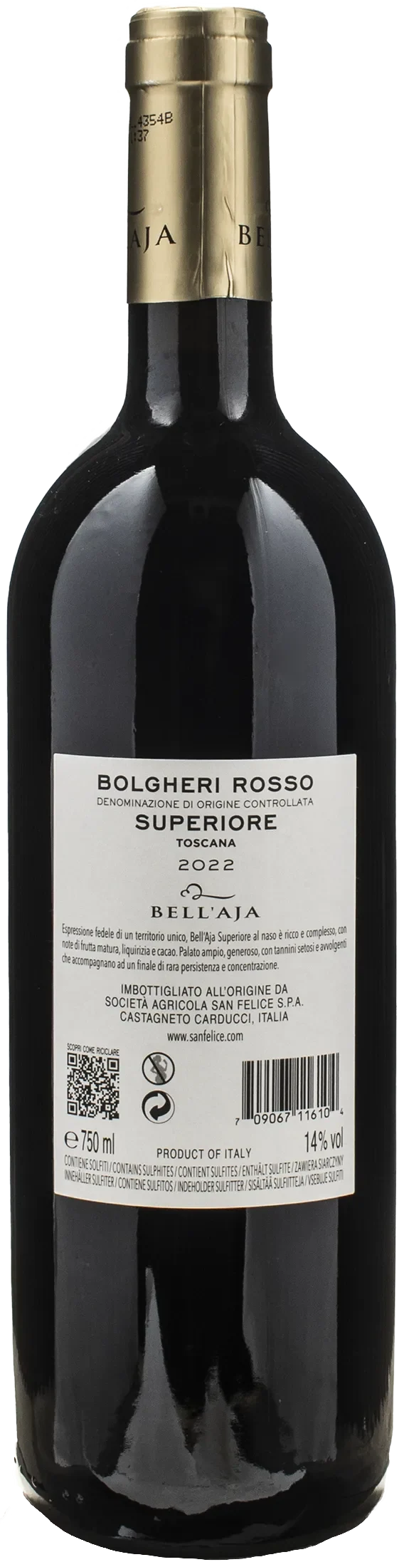 Bell'Aja Bolgheri Superiore 2022