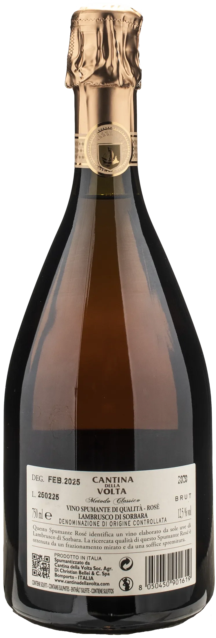 Cantina della Volta Lambrusco di Sorbara Metodo Classico Rosè Brut 2020