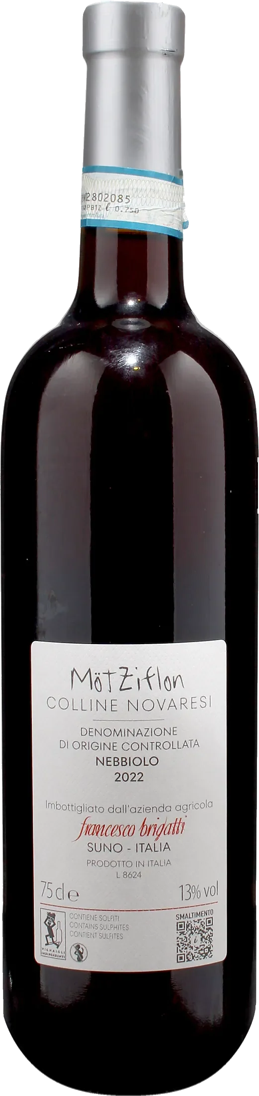 Brigatti Francesco Colline Novaresi Nebbiolo Motzfilon 2022