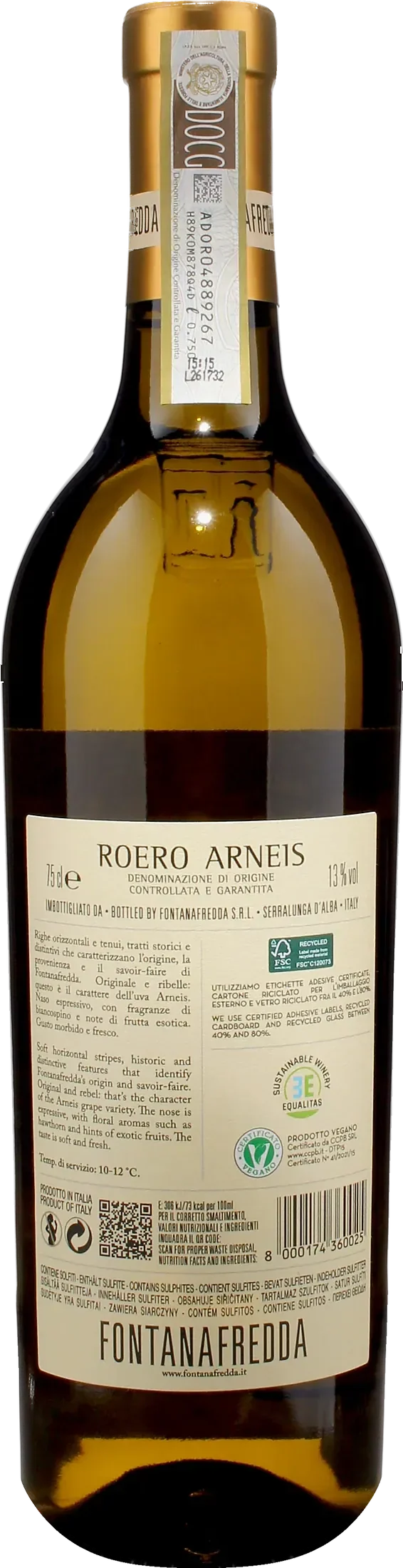 Fontanafredda Roero Arneis Pradalupo 2025