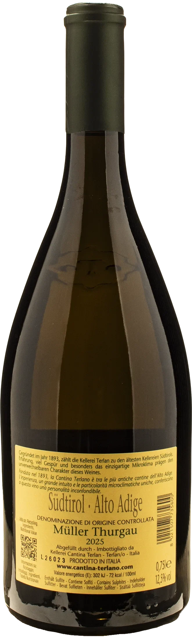 Terlano Alto Adige Muller Thurgau Tradition 2025