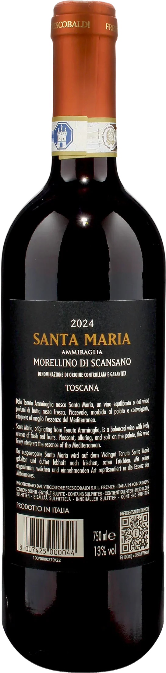Frescobaldi Tenuta Ammiraglia Morellino di Scansano Santa Maria 2024