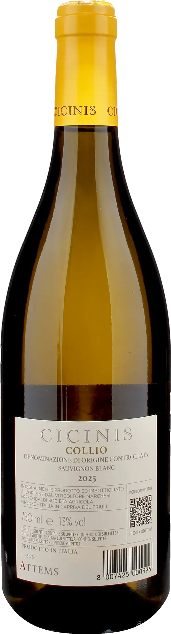 Attems Collio Sauvignon Blanc Cicinis 2025
