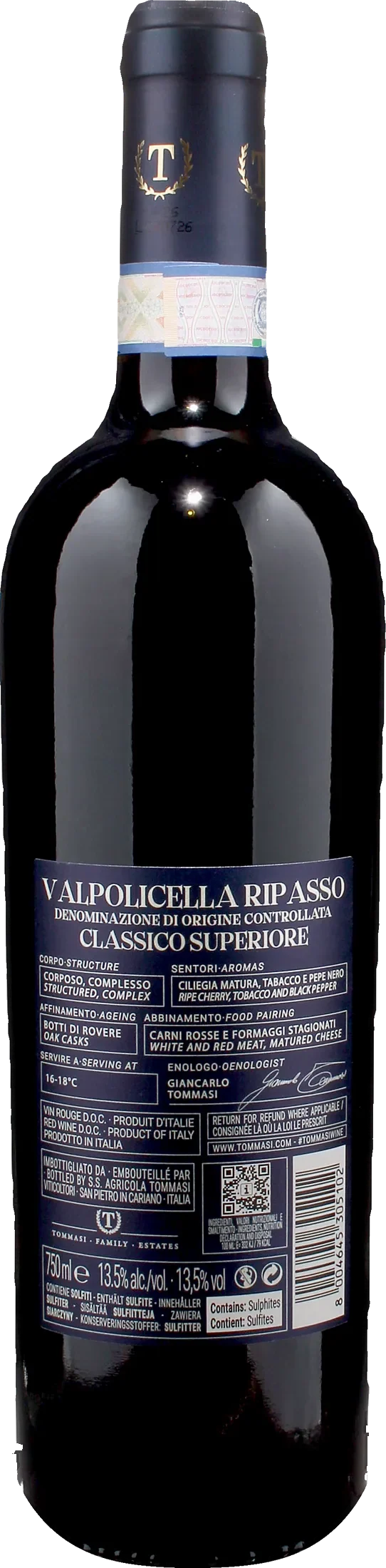 Tommasi Valpolicella Ripasso Classico Superiore 2023