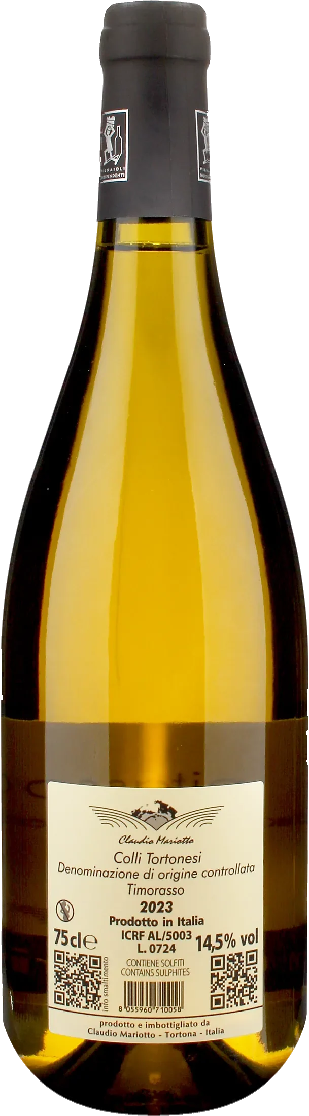 Claudio Mariotto Colli Tortonesi Derthona Timorasso Pitasso 2023