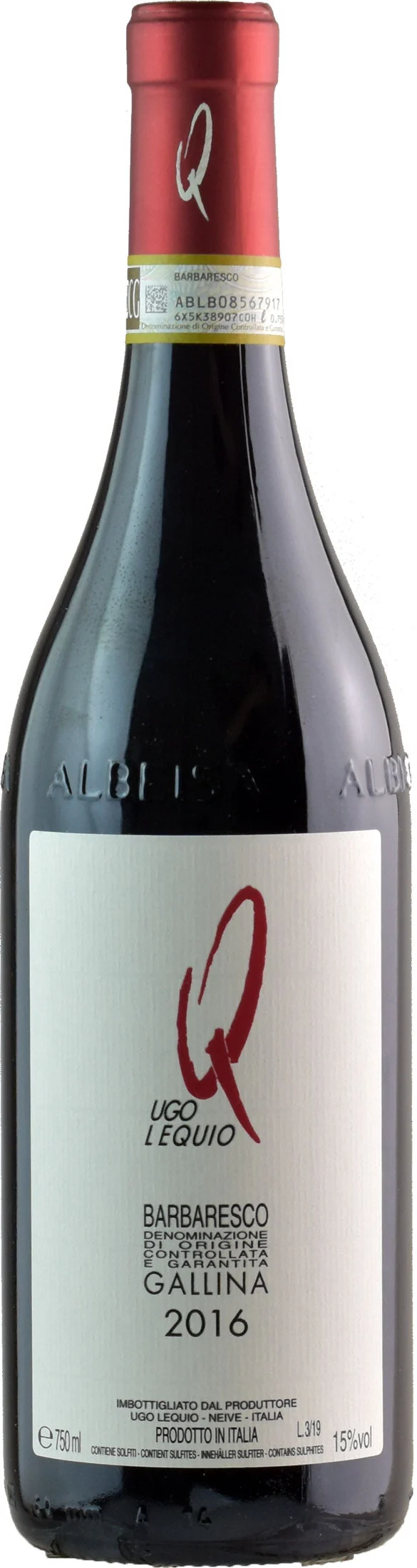 Ugo Lequio Barbaresco Gallina 2016