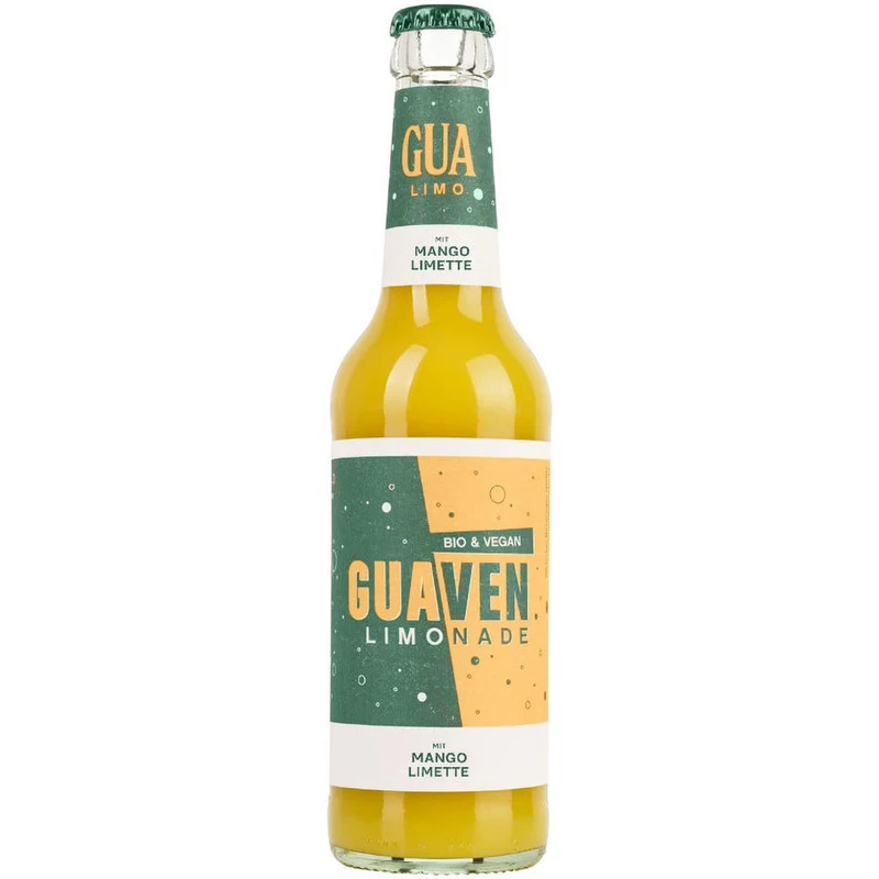 GUA Guave-Mango-Limette Limo BIO & VEGAN 24x 0,33 Liter (MEHRWEG)