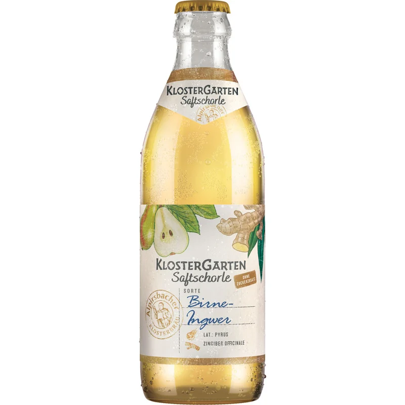 KlosterGarten Saftschorle Birne-Ingwer 20x 0,33 Liter (MEHRWEG)