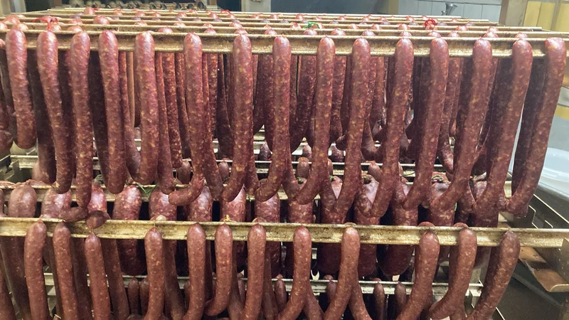 Damwild-Knacker mit Schweinespeck von Purely Green - VAKUUMIERT