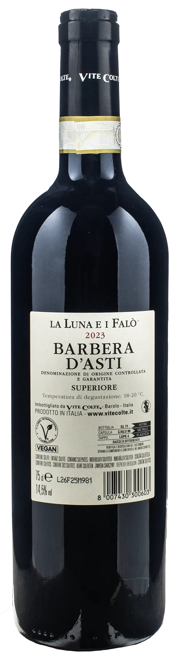 Vite Colte Barbera d'Asti Superiore La Luna e I Falo 2023