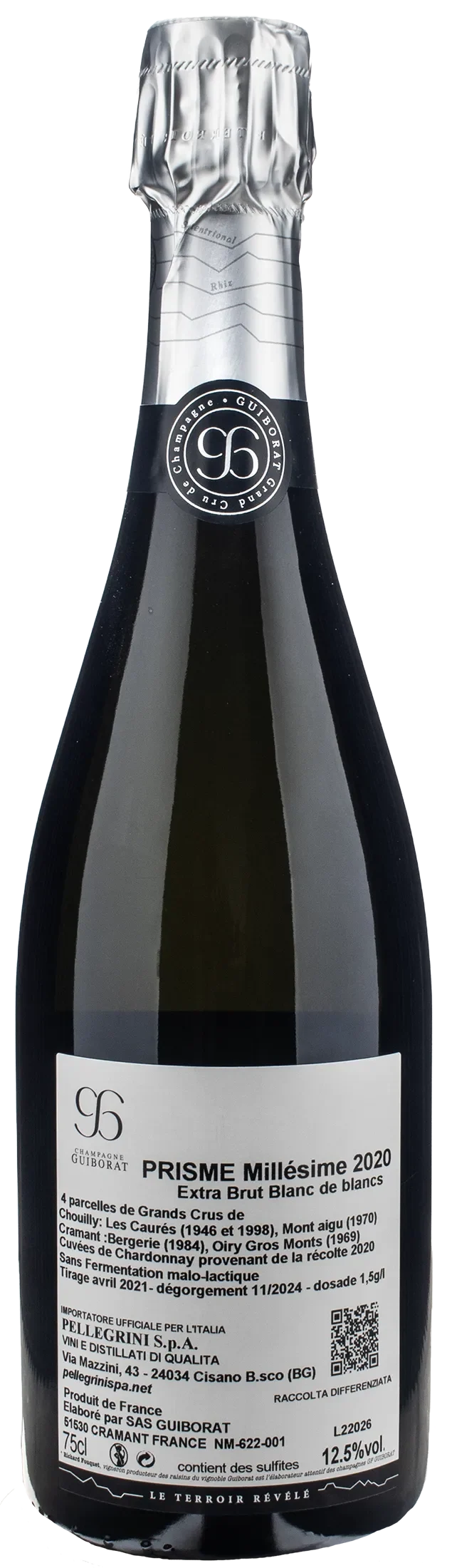 Guiborat Champagne Grand Cru Blanc de Blancs Prisme Extra Brut 2020