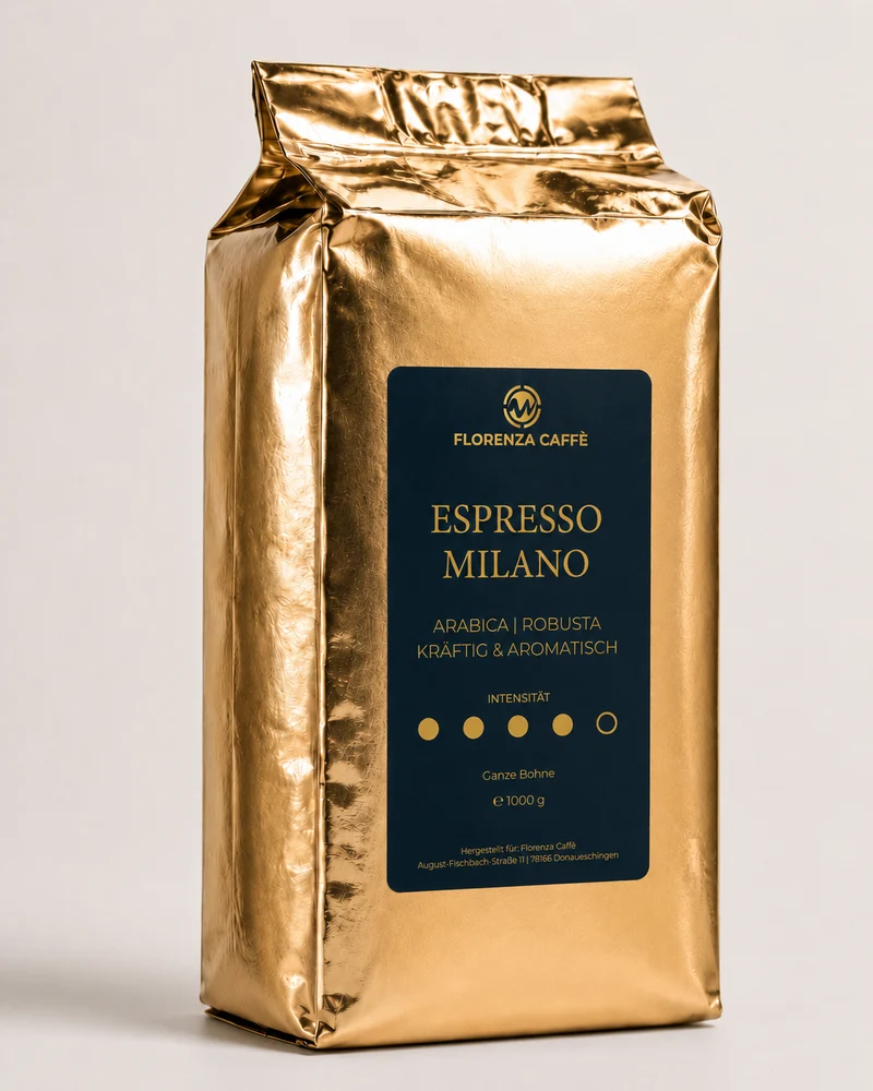 Florenza Caffè Espresso Milano – kräftige Kaffeebohnen, 1000 g