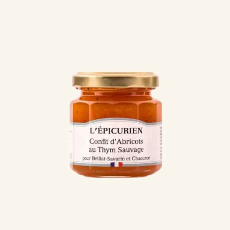 L'EPICURIEN - Confit d'Abricot avec thym sauvage 125g