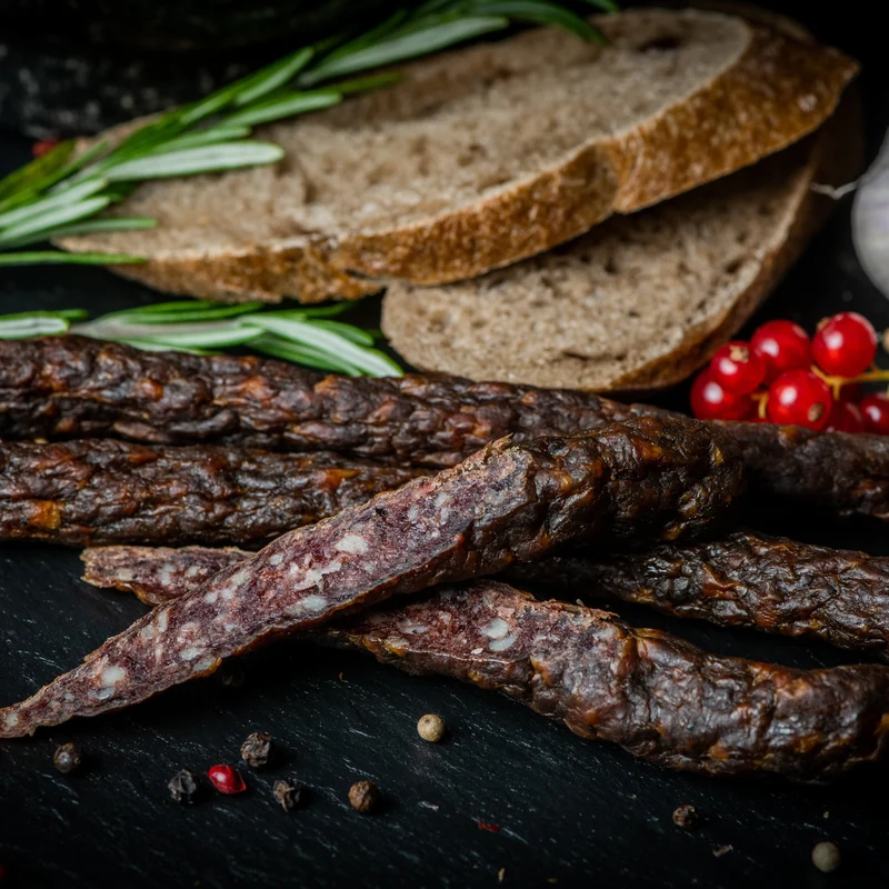Chili Reh-Knacker mit Schweinespeck von Purely Green - VAKUUMIERT - 5 Stück