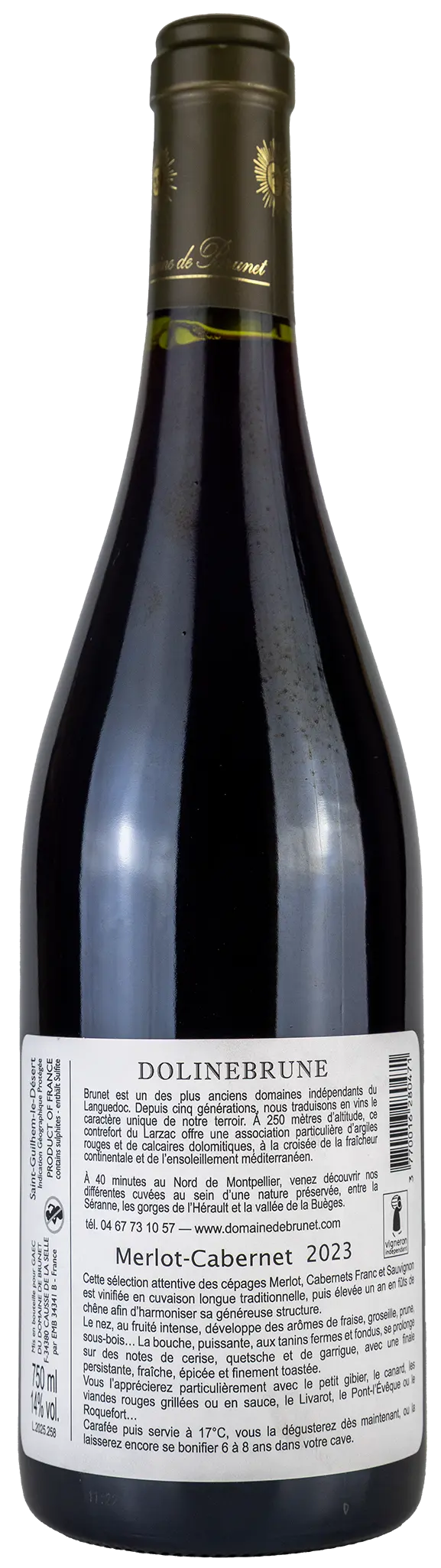 Dolinebrune 'Merlot-Cabernet' 2023