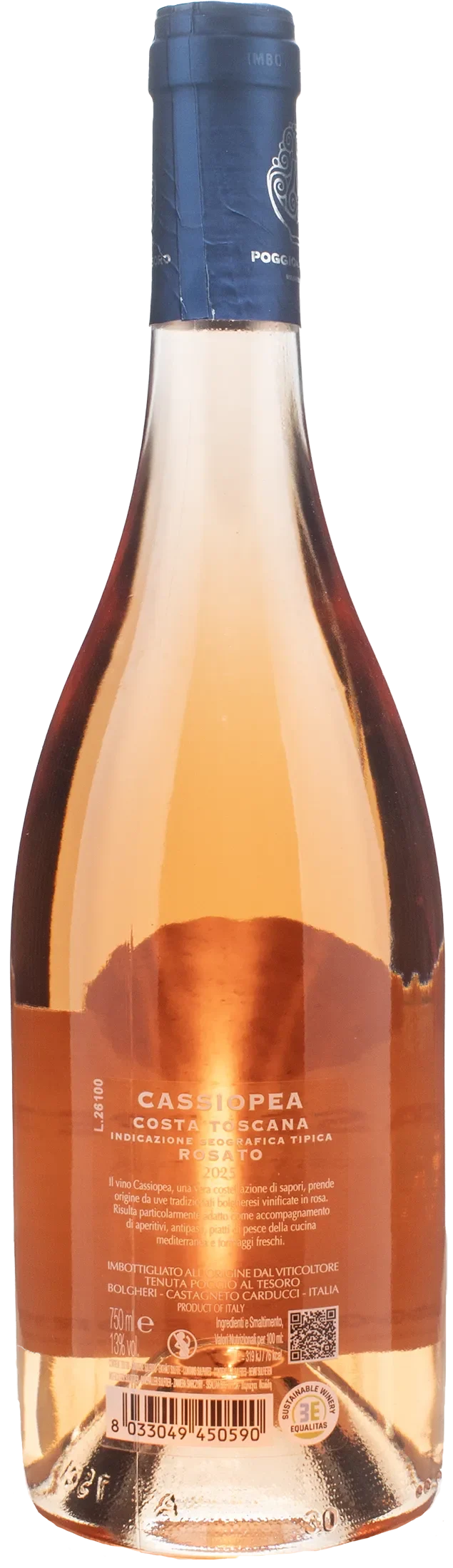 Poggio al Tesoro Toscana Rosato Cassiopea 2025