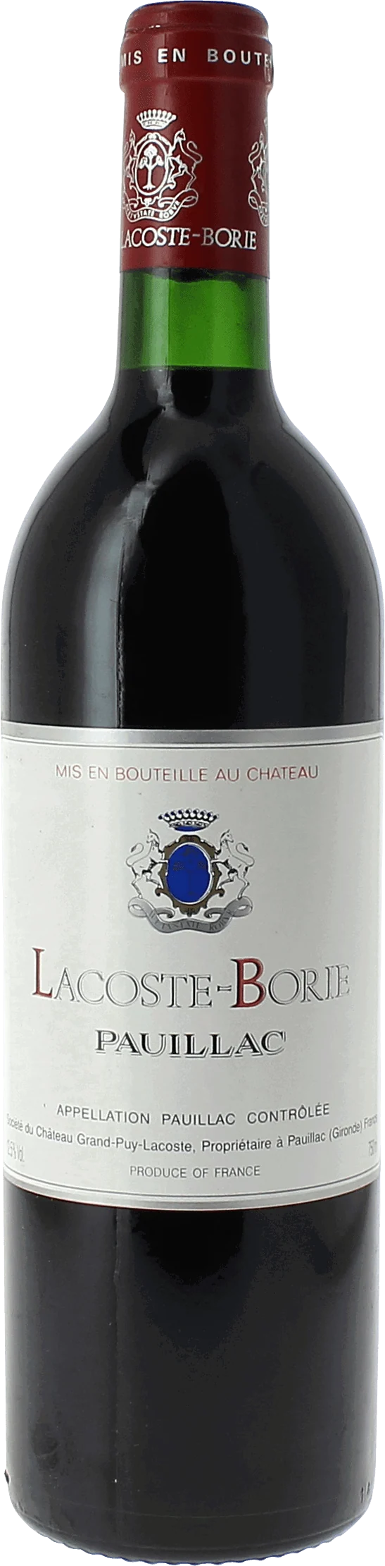 Lacoste Borie 2ème Vin De Pontet Canet Pauillac, 1995
