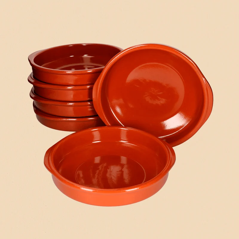Große TAPAS TONSCHALE - 6er Set - Cazuela Ø 24Cm