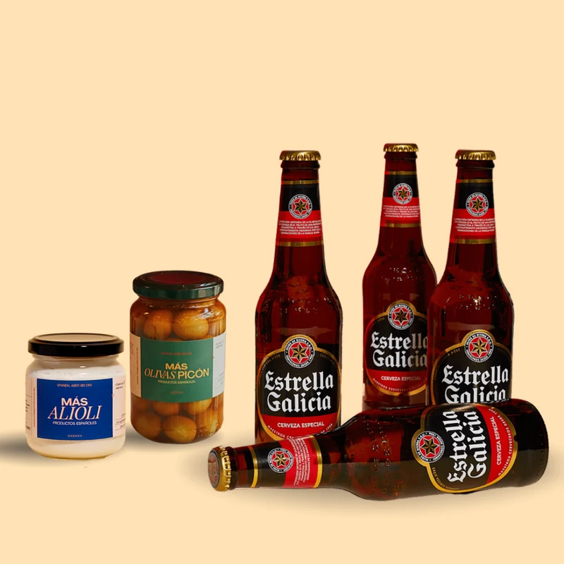 FUßBALL ABEND PACK- Tapas & Bier-Set für Zwei