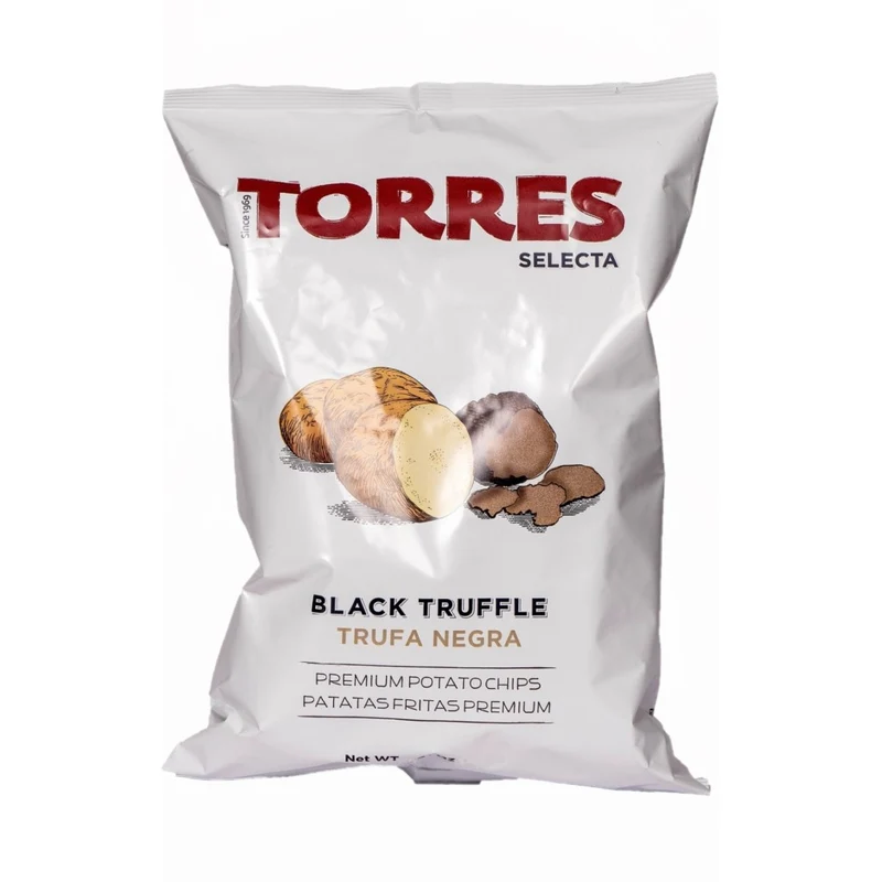Torres Selecta Black Truffle Premium Chips Kartoffelchips mit Trüffel 125g