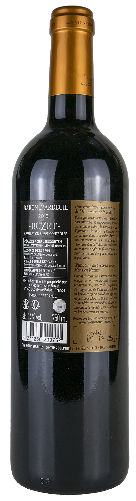 Baron d´Ardeuil 'vieilles vignes' 2018