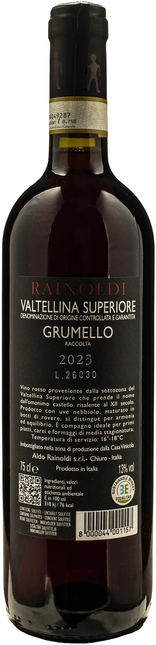 Rainoldi Valtellina Superiore Grumello Nebbiolo 2023
