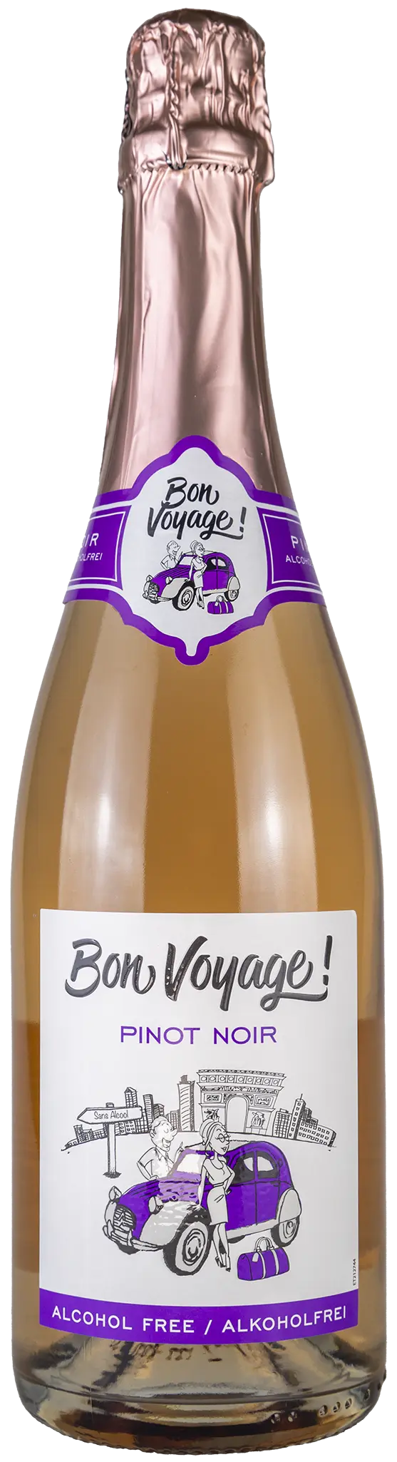 Bon Voyage Pinot Noir rosé Schaumwein 0%vol.- Alkoholfrei