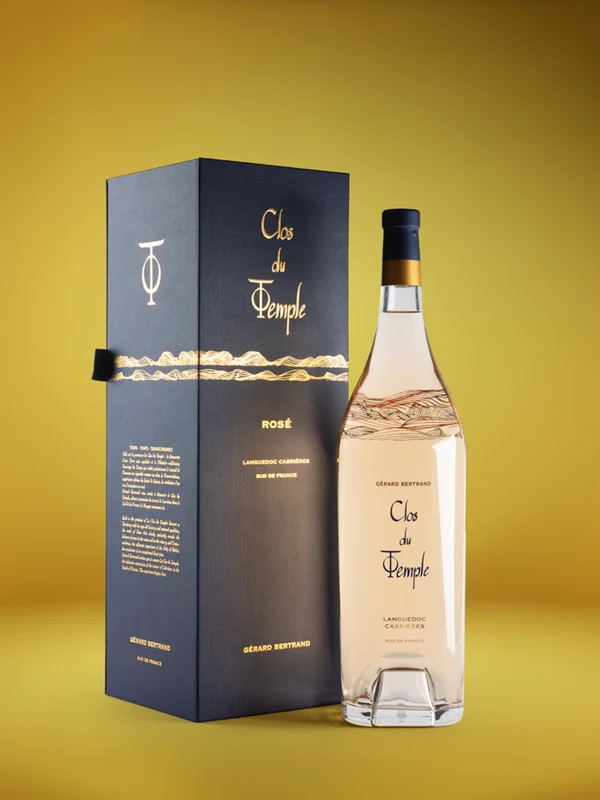 Clos du Temple AOP Languedoc Cabrières 2021 – 75cl avec étui cadeau vin rosé