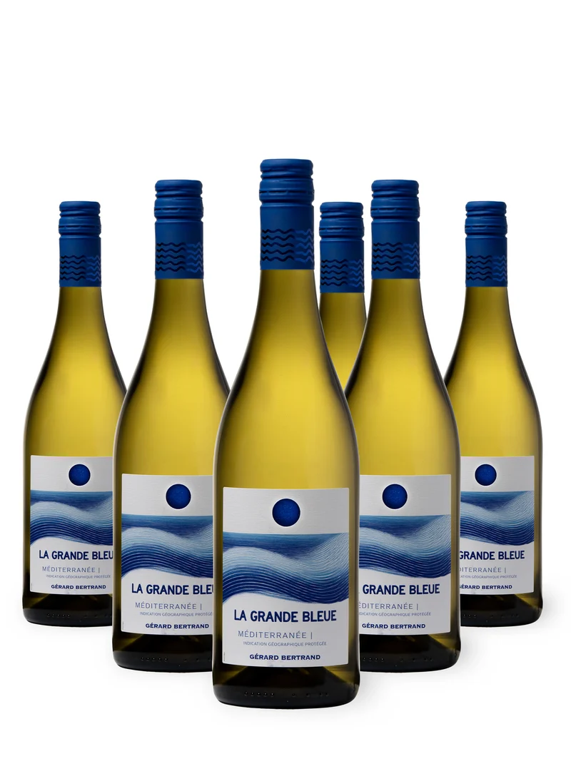 La Grande Bleue IGP Méditerranée 2025 – Lot 6 Bouteilles 75cl vin blanc