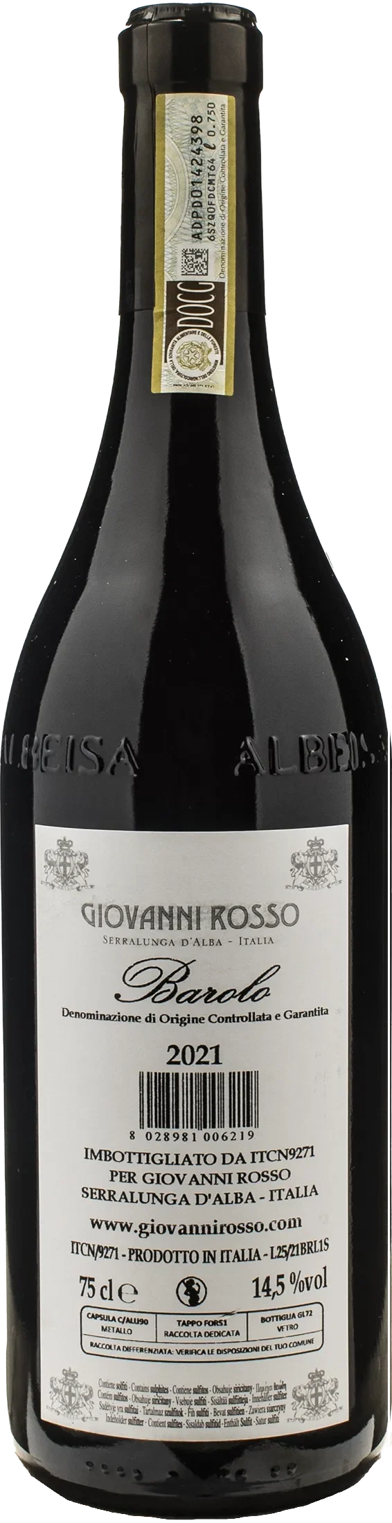 Giovanni Rosso Barolo 2021