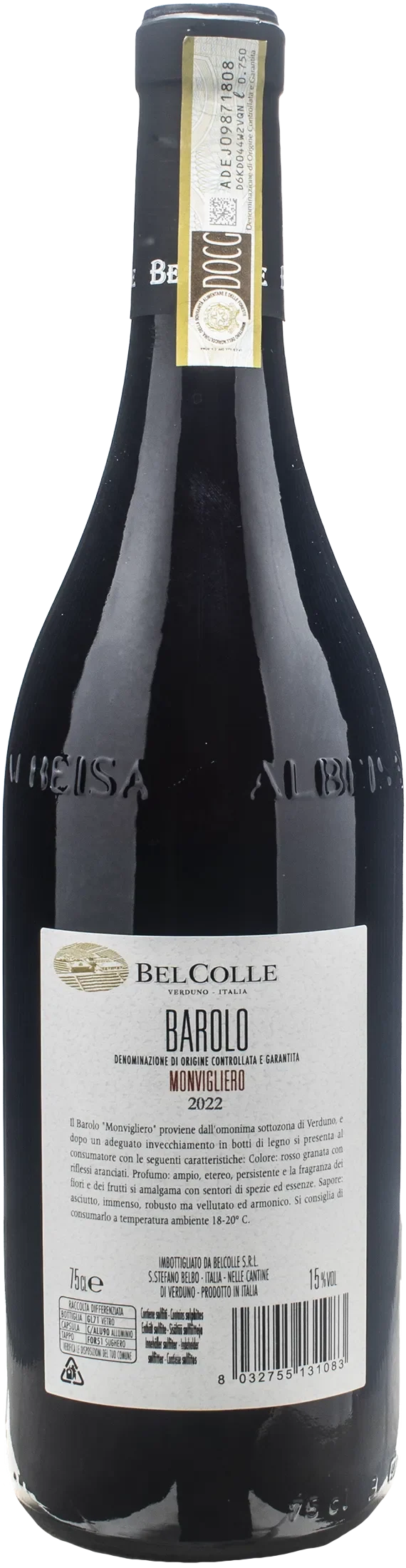 Bel Colle Barolo Monvigliero 2022