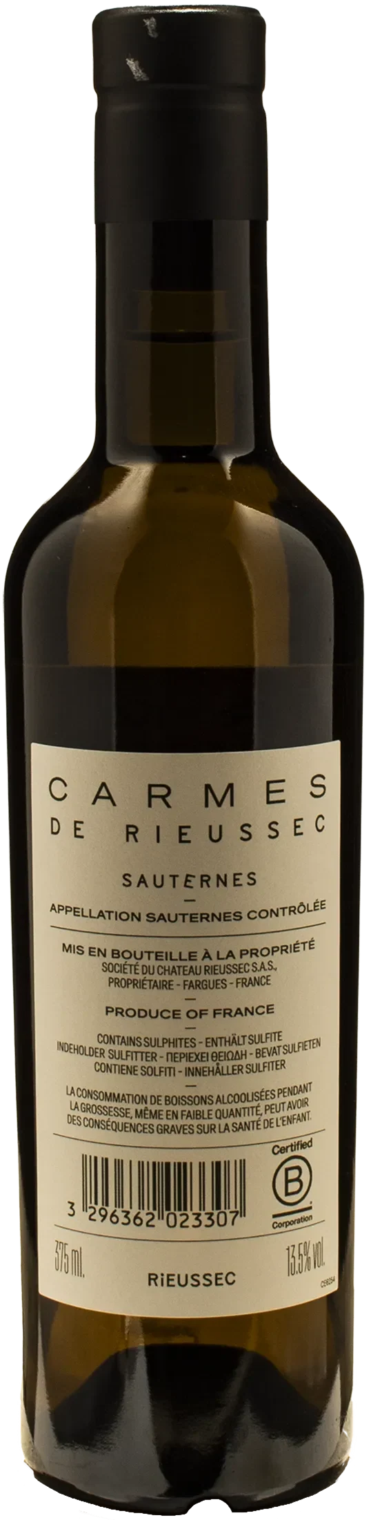 Carmes de Rieussec Sauternes 0.375L 2023