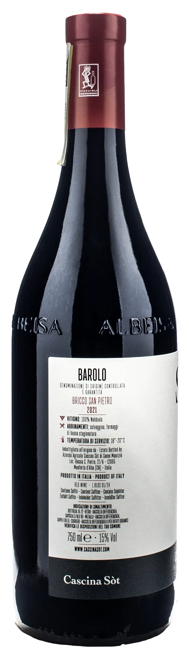 Cascina Sot Barolo Bricco San Pietro 2021