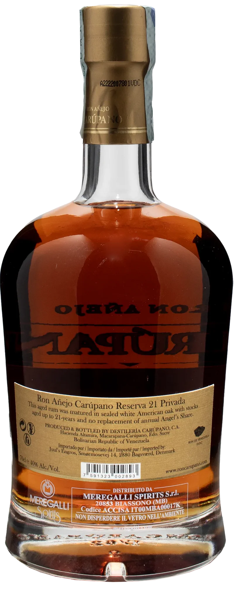 Carupano Ron Anejo Reserva 21 Privada 0.7L