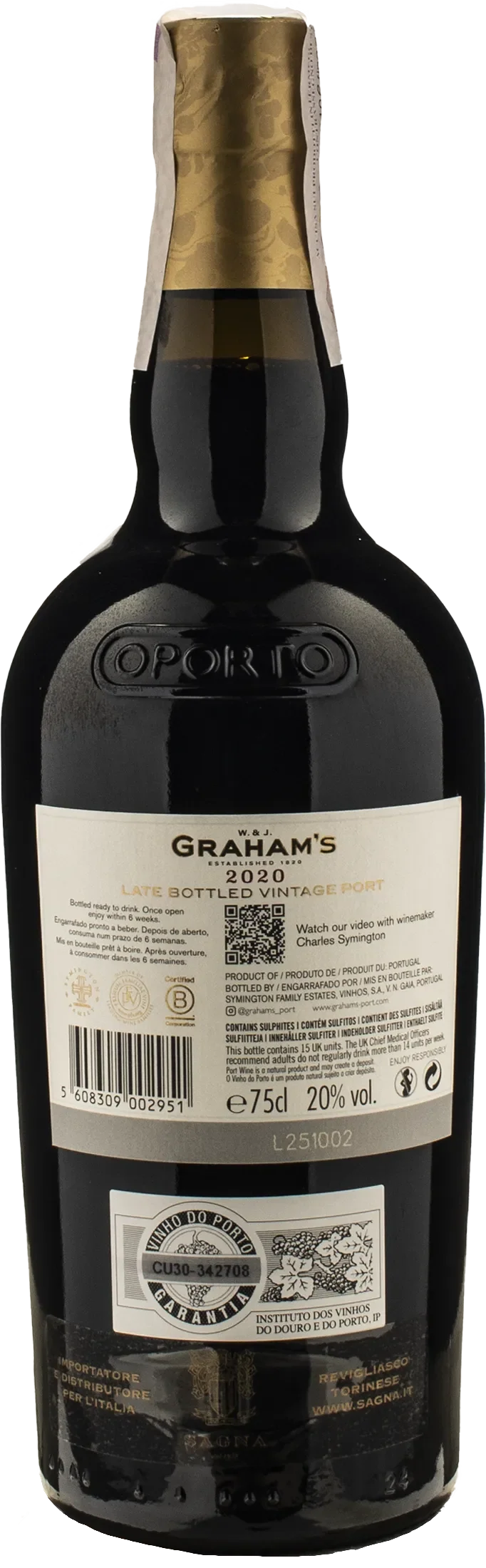 Graham's Porto Late Bottled Vintage Port 2020