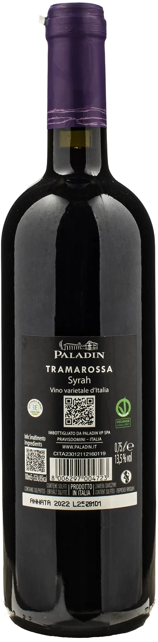 Paladin Tramarossa Syrah 2022