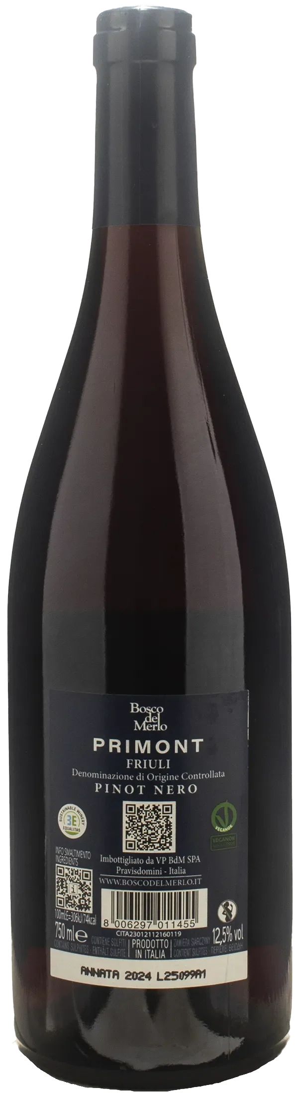 Bosco del Merlo Pinot Nero Primont 2024