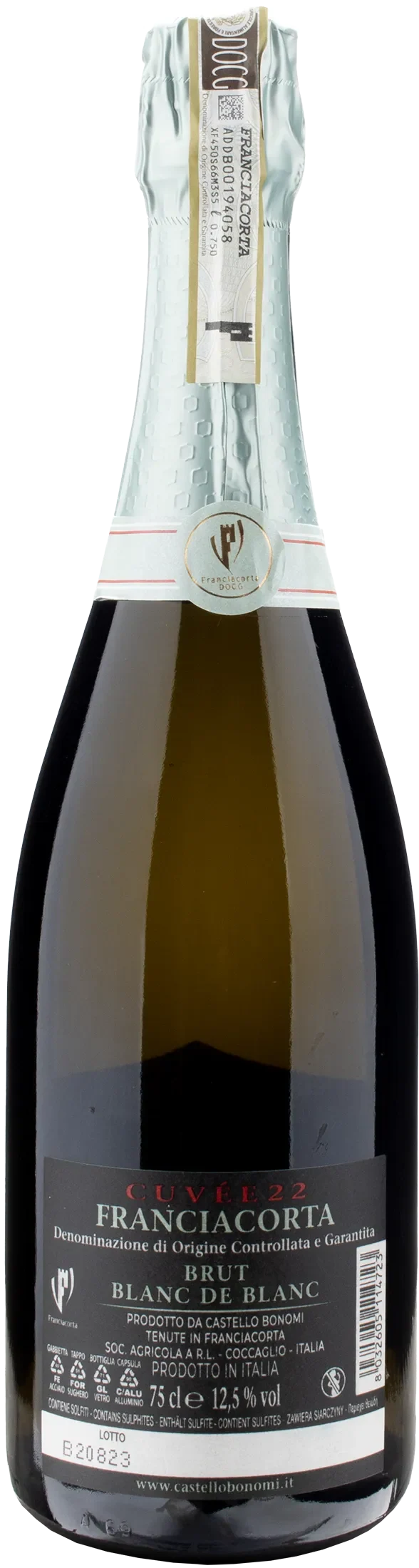 Castello Bonomi Franciacorta Blanc de Blanc Brut Cuvee 22